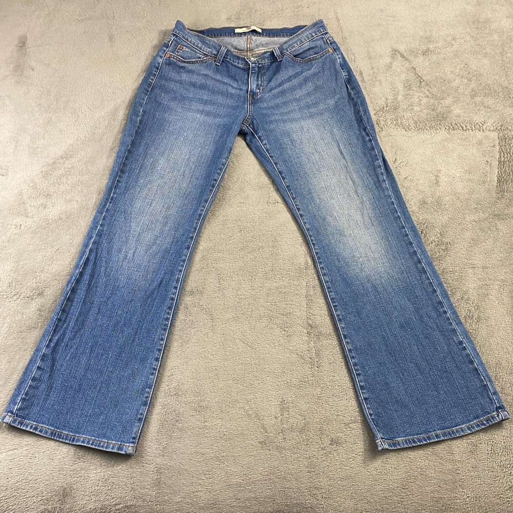 Levis 529 Jeans Curvy Bootcut Womens 12 S/C Blue‎ Medium Wash Stretch Denim